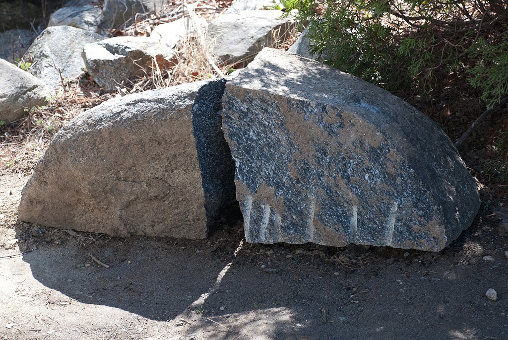 DSC_8507.jpg - These are two pieces from one of the large granite stones after being split into quarters.