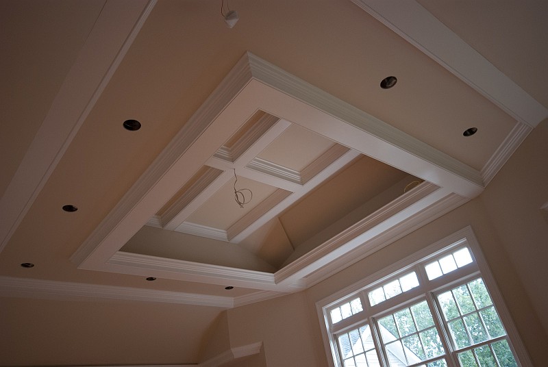 DSC_0031.jpg - The painted coffered ceiling section, still without fan and lights