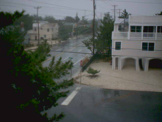 camfile20121029_1305.jpg - This was the last image uploaded by my netcam at the Harvey Cedars house, 1:05 PM 10/29, before the Long Beach Island power went out.  Water was coming from the Barnegat Bay side of the island (to the left in this photo).  I had no idea how much worse it might have become.  It made me crazy.